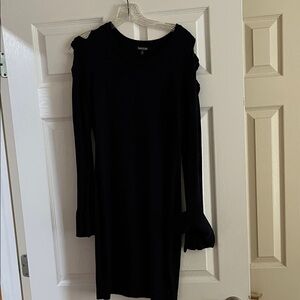 Kensie Elegant Black Long Sleeve Dress